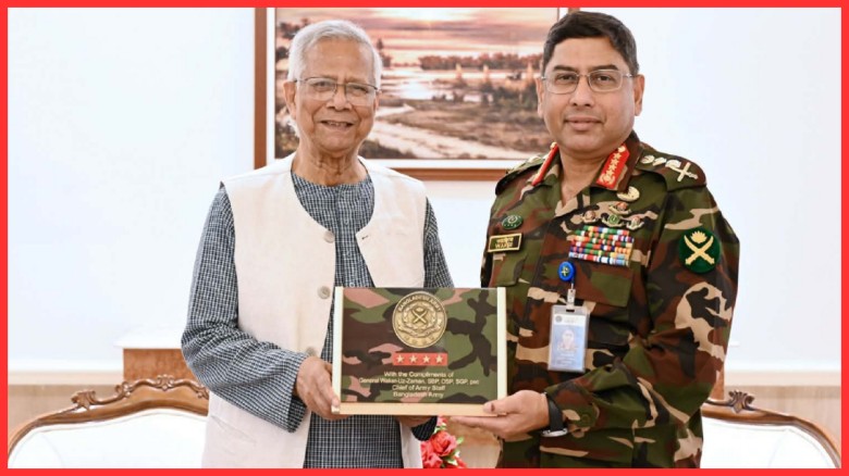 প্রধান উপদেষ্টার সঙ্গে সেনাপ্রধানের বিদায়ী সাক্ষাৎ